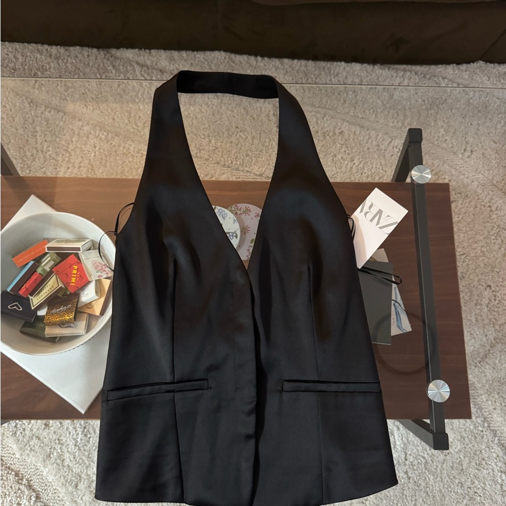 Zara Black Halter Top